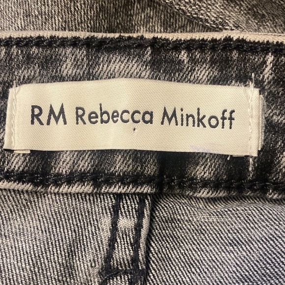 NWOT - Rebecca Minkoff Acid Wash Studded Pocket Jeans - Size 12 - Picture 8 of 10